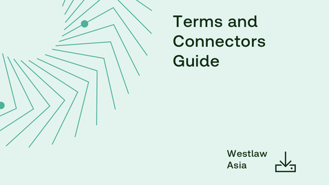 Thumbnail for Terms and Connectors Guide