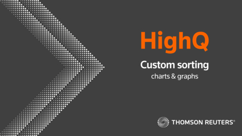 Thumbnail for Custom Sorting for Graphs and Charts