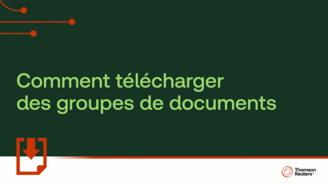 Thumbnail for Comment télécharger des groupes de documents