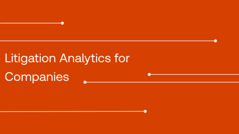 Thumbnail for Litigation Analytics for Companies