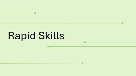 Thumbnail for Rapid Skills: July 2025