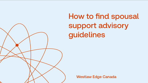 Thumbnail for How to find spousal support advisory guidelines