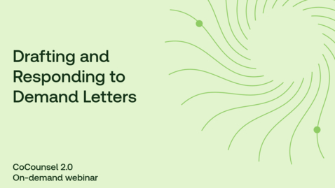 Thumbnail for Drafting and Responding to Demand Letters