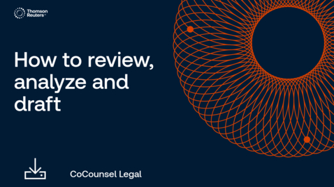 Thumbnail for Reference guide: How to review documents, analyze evidence, and draft in one prompt