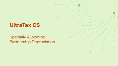 Product Training - US | Thomson Reuters - UltraTax CS