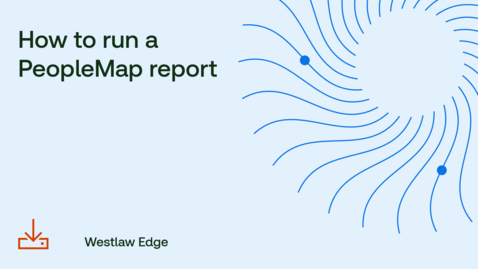 Thumbnail for How to run a PeopleMap Report New