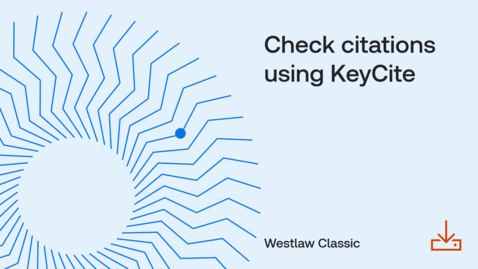 Thumbnail for How to check citations using KeyCite