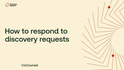 Thumbnail for How to respond to discovery requests
