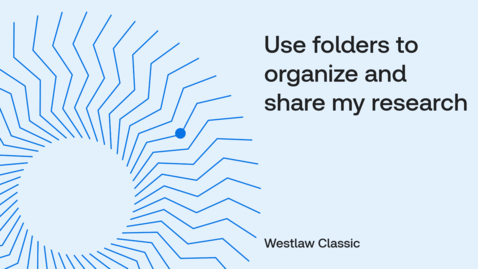 Thumbnail for How to use folders to organize and share my research