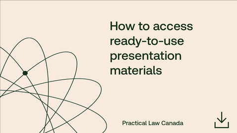 Thumbnail for How to access ready-to-use presentation materials