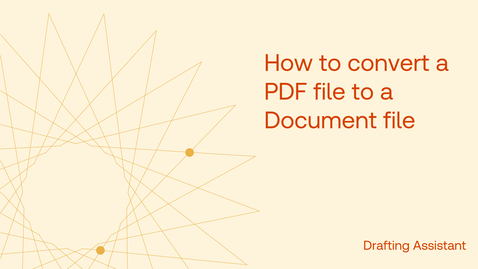 Thumbnail for How to convert a PDF file to a Document file