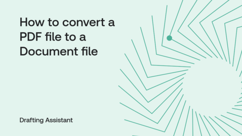 Thumbnail for How to convert a PDF file to a Document file
