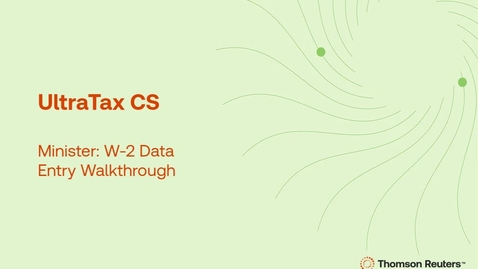 Thumbnail for Minister: W-2 Data Entry Walkthrough