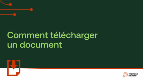Thumbnail for Comment télécharger un document