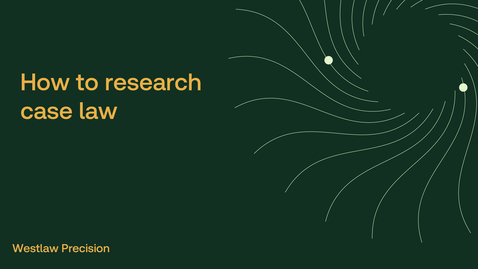 Thumbnail for How to research case law