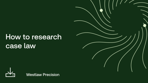 Thumbnail for How to research case law