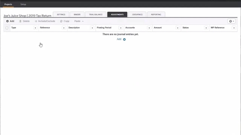 Thumbnail for Onvio Trial Balance - Adding Adjustments to the Trial Balance
