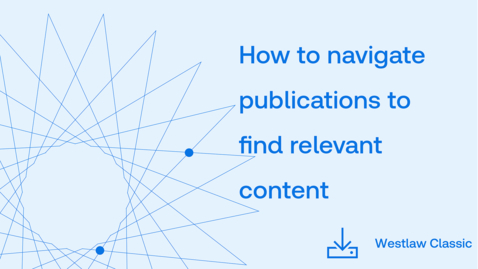 Thumbnail for How to navigate publications to find relevant content