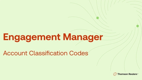 Thumbnail for Account Classification Codes