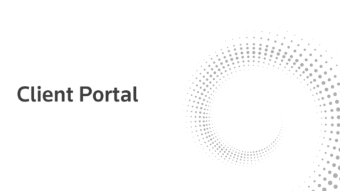 Thumbnail for Client Portal