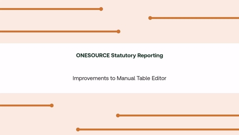 Thumbnail for Improvements to Manual Table Editor