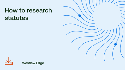 Thumbnail for How to research statutes