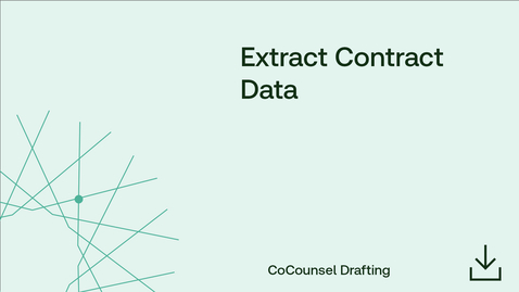 Thumbnail for Extract Contract Data
