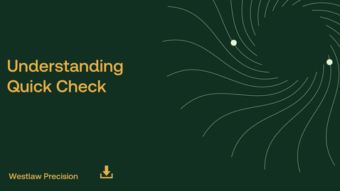 Thumbnail for Understanding Quick Check