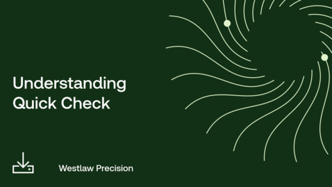 Thumbnail for Understanding Quick Check