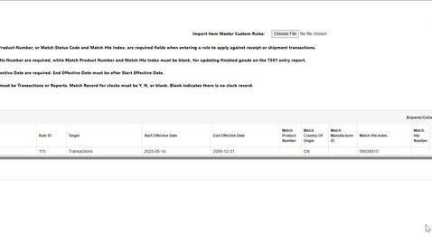 Thumbnail for IMCR – Adding Additional Tariffs