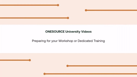 Thumbnail for Preparing for Your Workshop or Dedicated Training