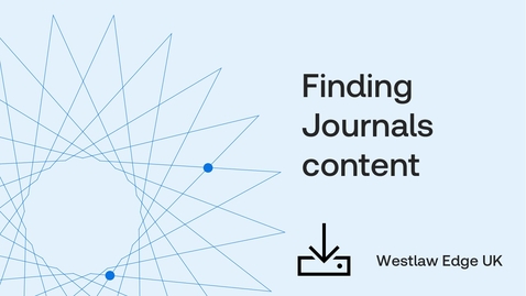 Thumbnail for Finding Journals content