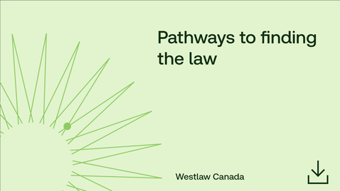 Thumbnail for Pathways to finding the law