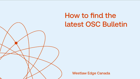 Thumbnail for How to find the latest OSC Bulletin