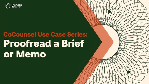 Thumbnail for Proofread a Brief or Memo