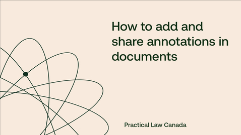 Thumbnail for How to add and share annotations in documents