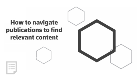 Thumbnail for How to navigate publications to find relevant content