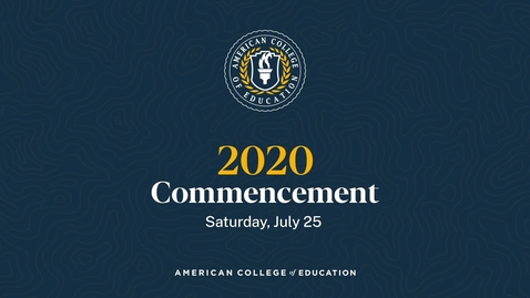 Thumbnail for Graduation Ceremony: Commencement 2020