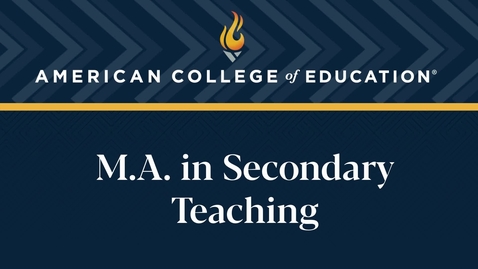 Thumbnail for 
		M.A. in Secondary Teaching: Commencement 2024
	