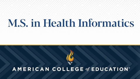 Thumbnail for 
		M.S. in Health Informatics: Commencement 2023
	