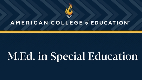 Thumbnail for 
		M.Ed. in Special Education: Commencement 2024
	
