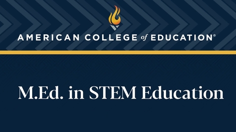 Thumbnail for 
		M.Ed. in STEM Education: Commencement 2024
	