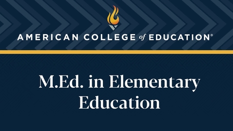 Thumbnail for 
		M.Ed. in Elementary Education: Commencement 2024
	