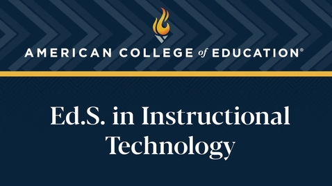 Thumbnail for 
		Ed.S. in Instructional Technology: Commencement 2024
	