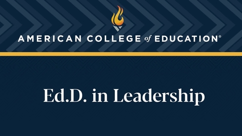 Thumbnail for 
		Ed.D. in Leadership: Commencement 2024
	