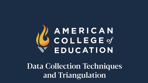 Thumbnail for 
		Data Collection Techniques and Triangulation
	