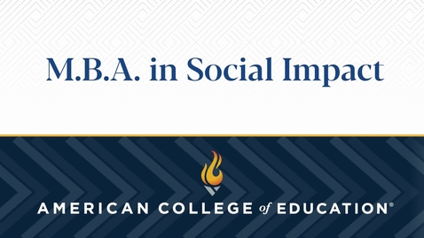 Thumbnail for entry 
		M.B.A. in Social Impact: Commencement 2023
	