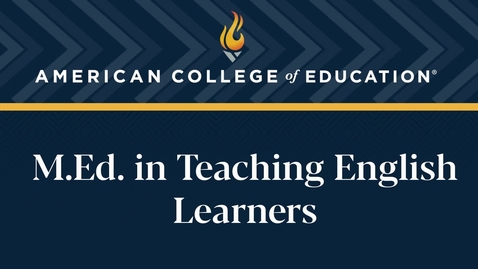 Thumbnail for 
		M.Ed. in Teaching English Learners: Commencement 2024
	