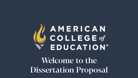 Thumbnail for 
		Welcome to the Dissertation Proposal
	