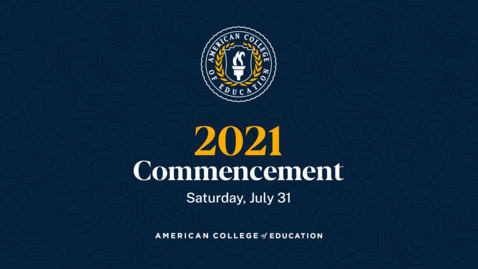 Thumbnail for Graduation Ceremony: Commencement 2021